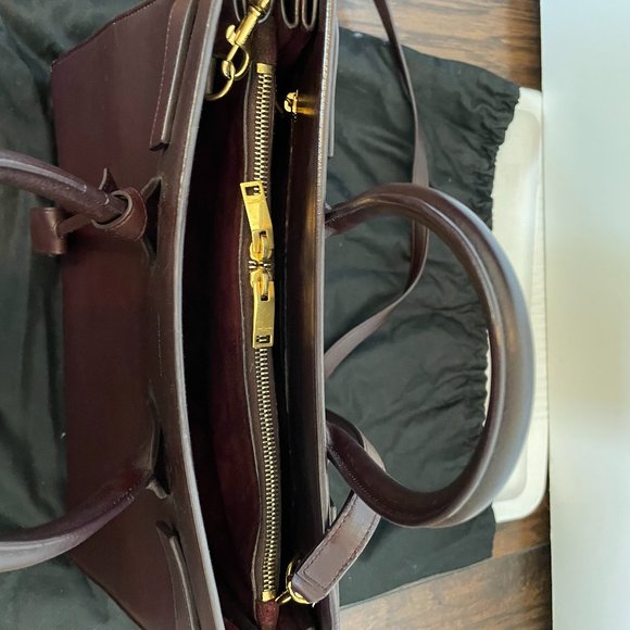 YSL Saint Laurent Sac de Jour Small Bordeaux Bag - Picture 11 of 16